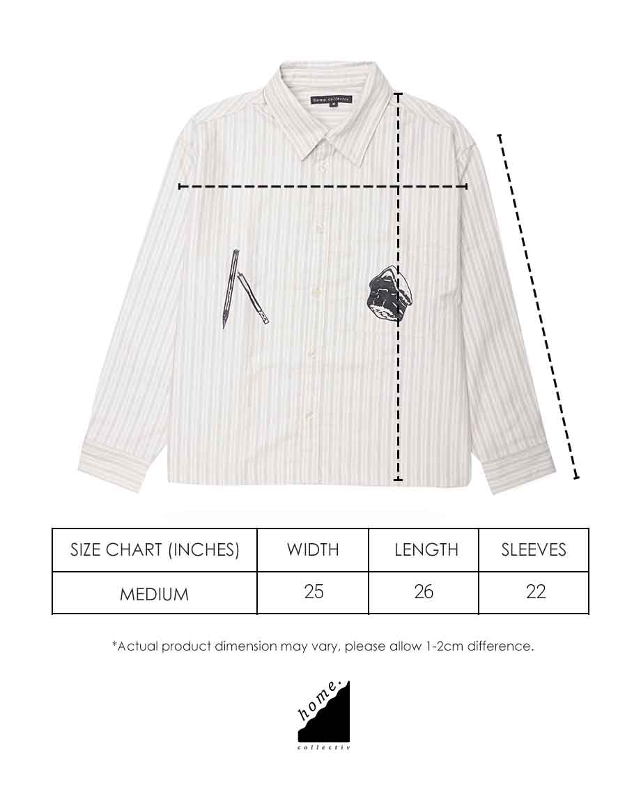 "Broken Pencil" Oxford Shirting
