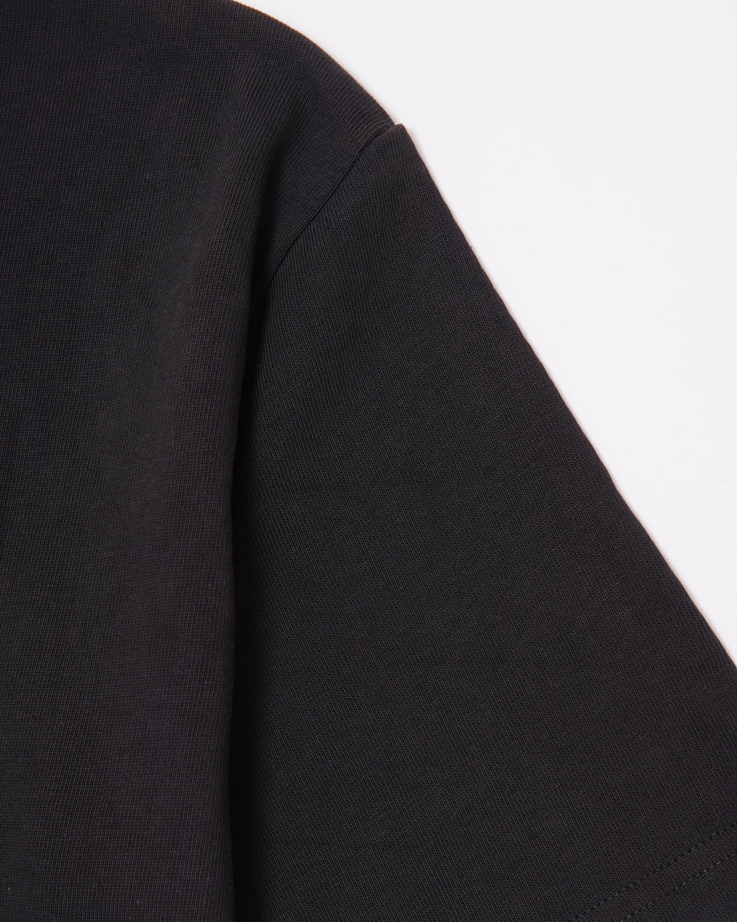 Darted Hem Shirt in Black