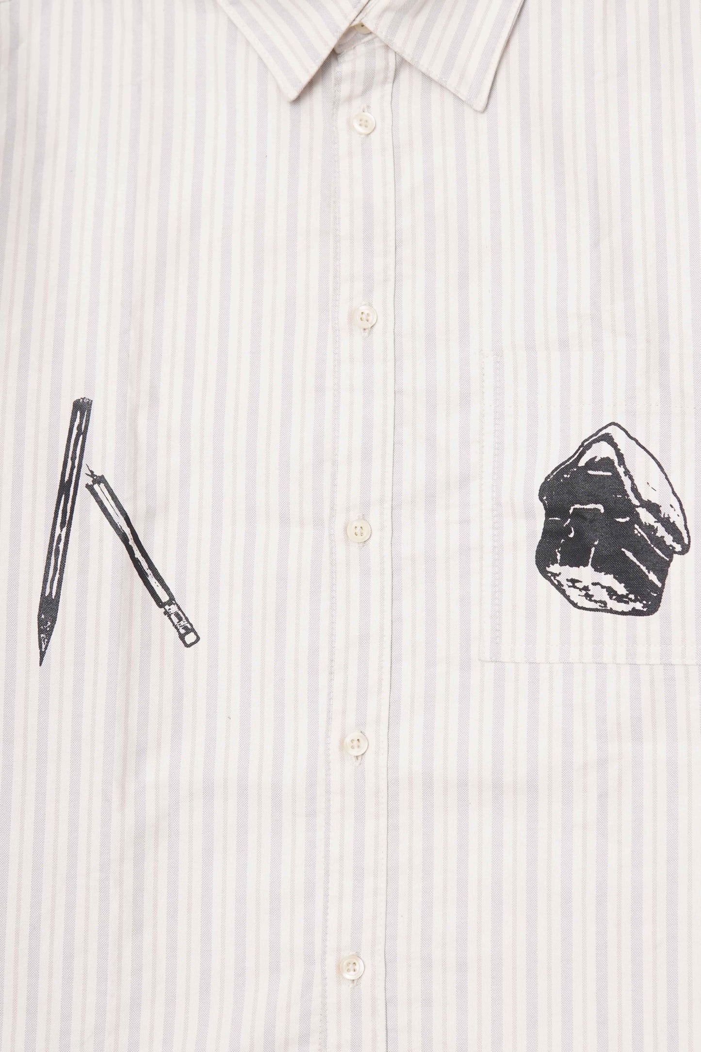 "Broken Pencil" Oxford Shirting