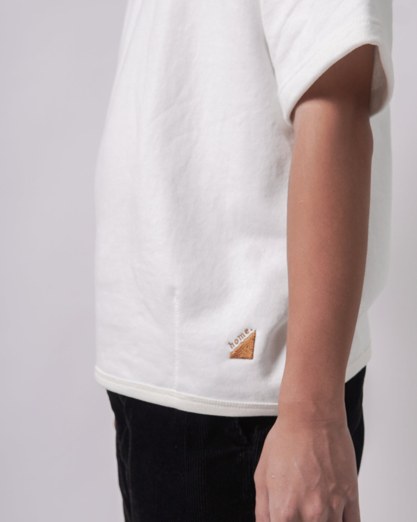 Darted Hem Shirt in White