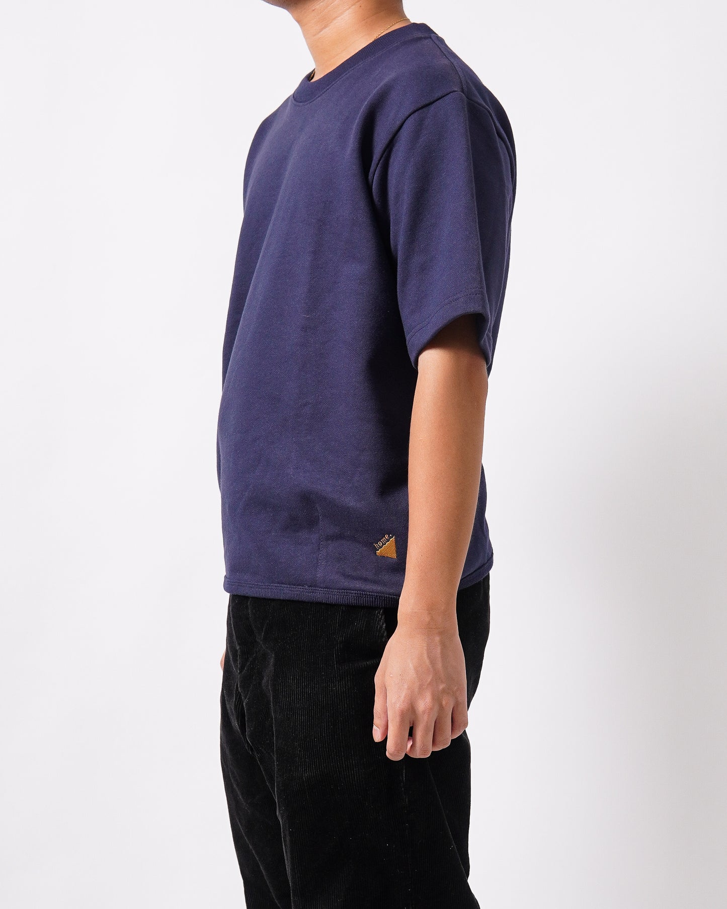 Darted Hem Shirt in Navy