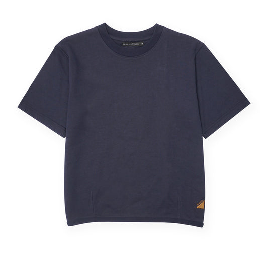 Darted Hem Shirt in Navy